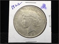 1922 Peace Silver Dollar in Flip