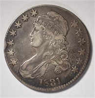 1831 BUST HALF DOLLAR, XF