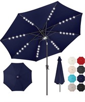 7.5ft Solar Umbrella Outdoor - Lighted Patio Umbre