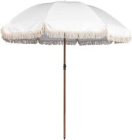 7.5Ft Patio Beach Umbrella with Fringe  Tassel Umb