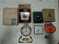 Assorted Vintage Alarm Clocks