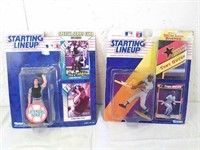 2 Collectible figurines with cards. Sox and