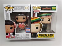 Two Funko Pops, Irving "Irv" Blitzer and Mexico