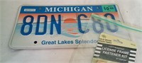 Michigan License Plate and Fastener Kit