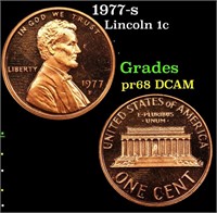 Proof 1977-s Lincoln Cent 1c Grades GEM++ Proof De