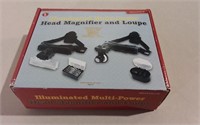 Illuminated Multi-Power Head Magnifier And Loupe