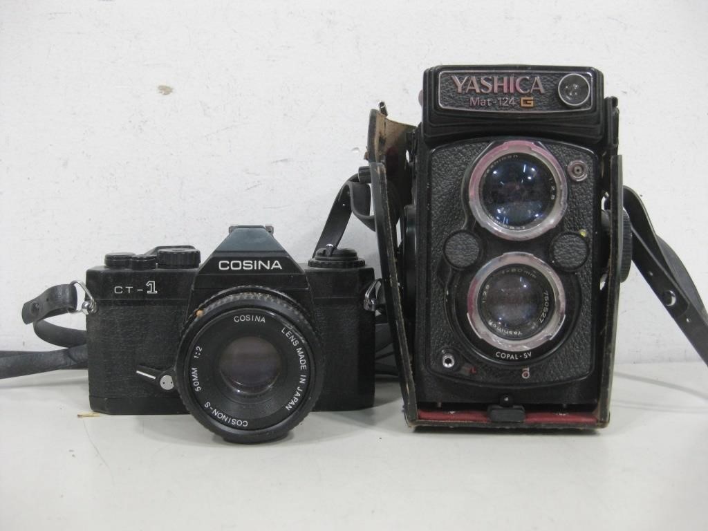 Yashica Mat 124G & Cosina CT 1 Cameras Untested