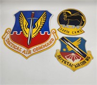 3 Vintage Air Force Tactical Command Badge Signs