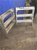 A pair of heavy duty Aluminum LITE sawhorses