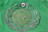 Antique Glass Serving Plate
