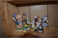Lot of Ceramic Figures incl Disney, Looney Tunes