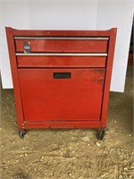 Rolling 2 Drawer Tool Box 24"x13"x29"H