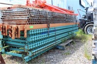 Red-I-Rack Shelving c/w wire shelves & wood slats