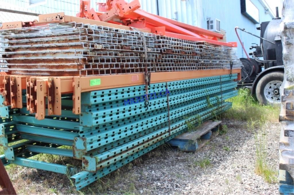 Red-I-Rack Shelving c/w wire shelves & wood slats