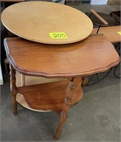 half table round table
