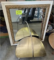 wall mirror log holder