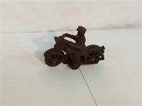 Cast Iron Motorcycle Figure 6 In Long