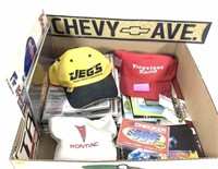 Racing Collectibles, Signed Firestone Hat, Chevy