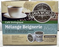 Java World Organic Coffee K-cups ( Open Box )