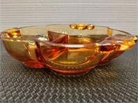 Vintage Amber relish tray