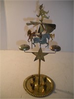 Vintage Candle Powered Carousel Chime, 12 in.