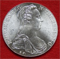 1780 Maria Theresa Silver Crown Restrike