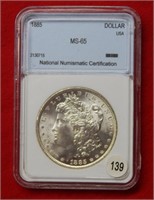 1885 Morgan Silver Dollar    ***