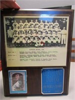 Cleve Indians 1948 World Series Plaque Photo