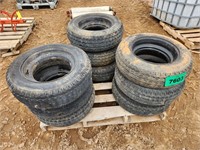 (9) 215/60D14.5 Tires w/ Rims