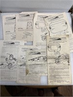Vintage American flyer train instructions