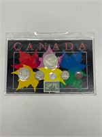 Canada 1949 coin set with stamp Silver Dollar etc.