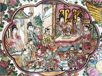 CHINESE PORCELAIN BOWL ON A LARGE STAND