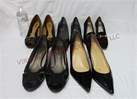 Women's Black High Heeled Shoes ~ 6-1/2, 8 & 9 Sz