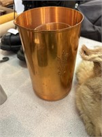 Copper cups and pitcher