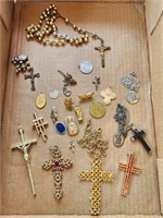 Regal religious vintage Jewelry medals and more