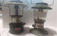 2 Vintage Coleman propane lanterns