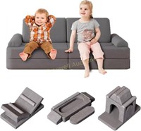 Blue Modular Kids Couch Set  Foam Play Sofa