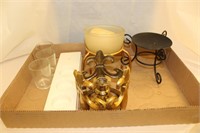 Box of misc. candle holders