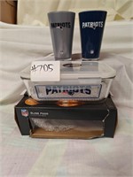 Patriots NFL cups/containers