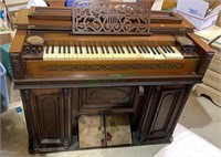 Antique 1860s small size player organ -