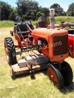 AC MODEL C TRACTOR W/ BELLY MOWER