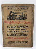 Vintage Railroad Poster “How To Co West!”