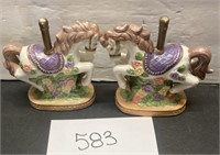 Vintage Pair of Horse Merry-go-round