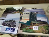 HUGE LOT OF TRAIN CALENDARS