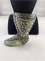 Fenton Glass Shoe- Charcoal