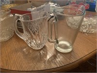 Vintage heavy pitcher made in USA and lead