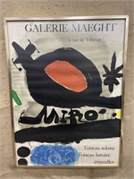 ‘Miro’ at Galerie Maeght poster approx 18”x24”