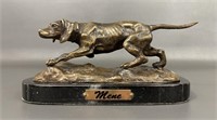 Vintage Bronze PJ Mene Dog Figurine