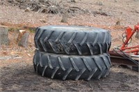 (2) Tractor Tires on Rims