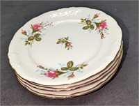 5 Retired Royal Kent China Dessert Plates